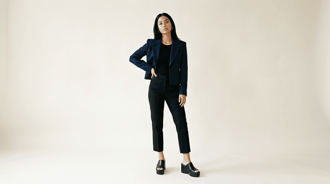 The Tailored Blazer — Navy